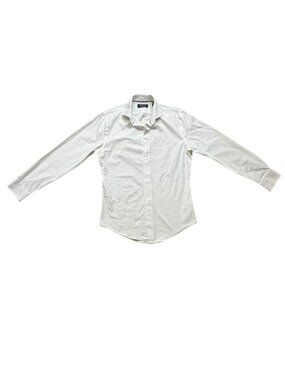 Nordstrom Men White Long Sleeve Dress Shirt 32-33 Cotton Blend NWOT